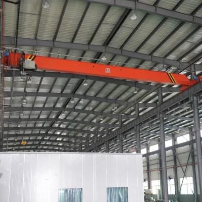 Electric Motor Drive Traveling Beam Bridge European Style 6.3 Ton Single Girder Overhead Crane