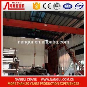 Ce Certificate Single Girder Overhead Crane with Hoist 10 Ton