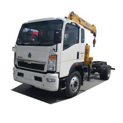 Sinotruck 4X2 Light Straight Arm Telescopic Boom Crane Truck