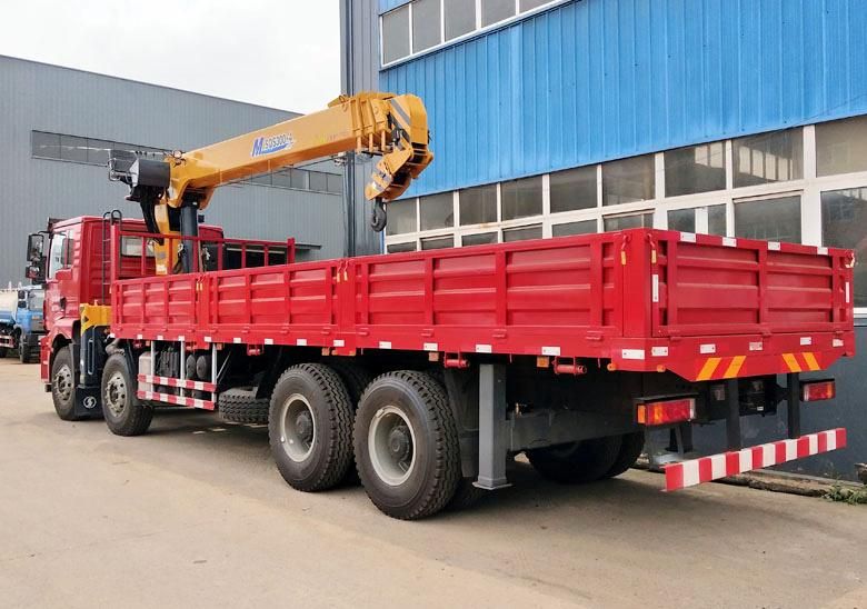 Shacman 8X4 14tons 16tons Construction Service Truck Crane with Hydraulic Telescopic Booms The Factory Sales