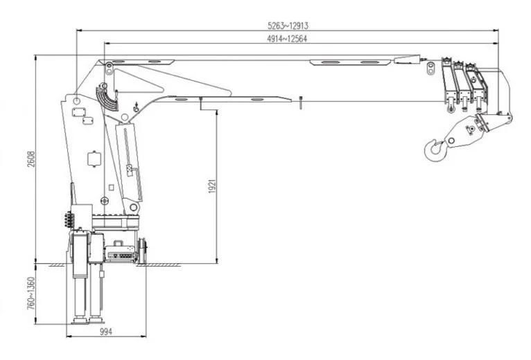 Good Quality JAC 10 Wheels 12tons 10tons 8tons Truck Mounted Crane