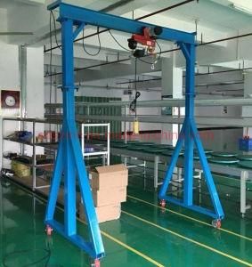 Steel Material Fixed Height Gantry Crane 2t 5m with Chain Hoist