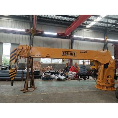 12ton Hydraulic Straight Arm Ship Marine Lift Crane for Sale