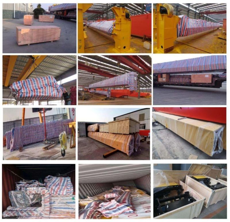 Fem Standard 5t 10t 20t 50t Wireless Remote Control Winch Trolley Heavy Dutry Industrial Double Girder Hook Overhead Crane