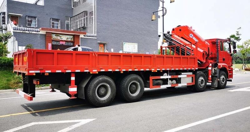 Shacman 8X4 Truck Mounted Crane 25tons Kunckle Boom Palfinger Crane