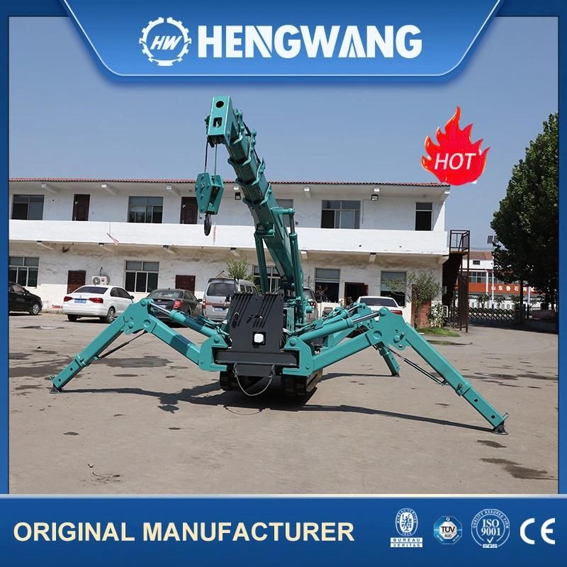CE Certificate 5ton Mini Crawler Spider Crane