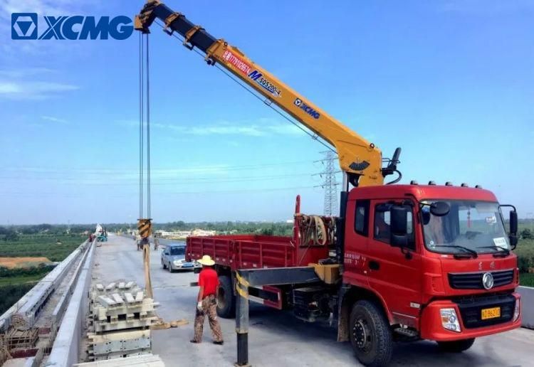 XCMG Official 3/4/5/6/8 Ton Hydraulic Arm Boom Crane Truck Mounted Loader Lorry Crane for Sale