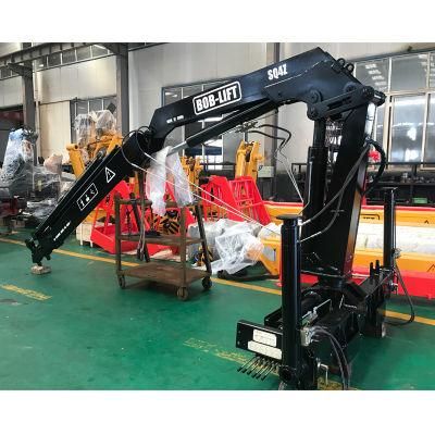 China Hydraulic 4 Ton Knuckle Boom Truck Mounted Crane