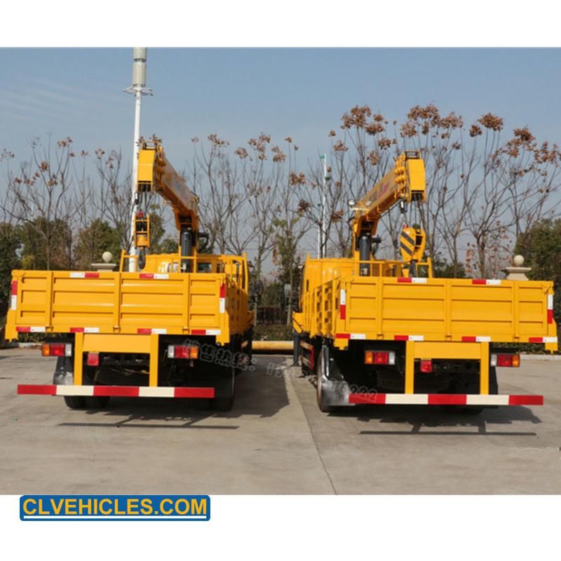 Elf 4X2 Telescoping Boom Hydraulic Crane with 10 Ton Boom Truck Crane Truck-Mounted Crane