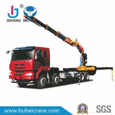 HBQZ crane manufacture 25 tons cargo box 6 booms Truck mounted crane for sale