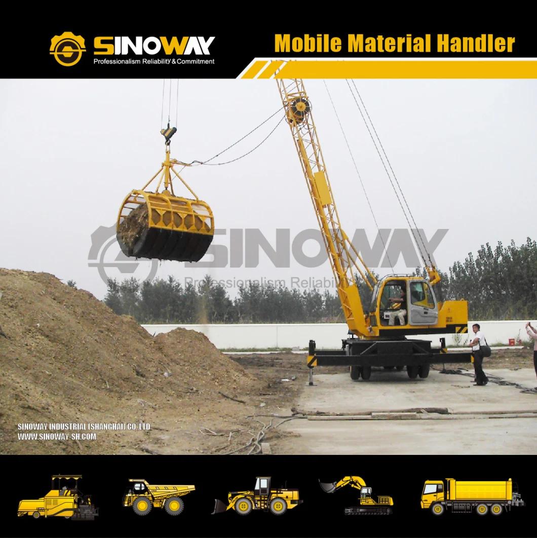 Mobile Port Grabbing Crane 12ton Material Handlers with Multi-Tine Grapple