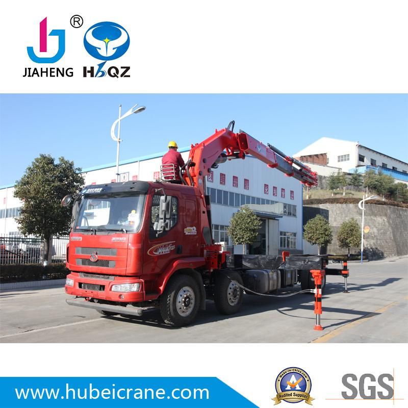 20 Tons Hydraulic Knuckle Boom Crane Truck Mounted Crane for building SQ400ZB4