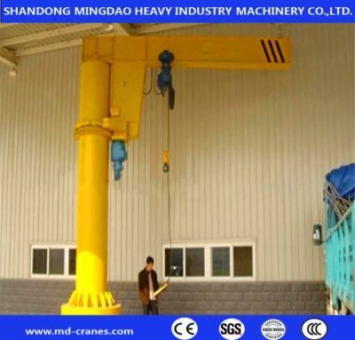 Fixed Column Slewing Manual Rotate 2000kg Lifting Jib Crane