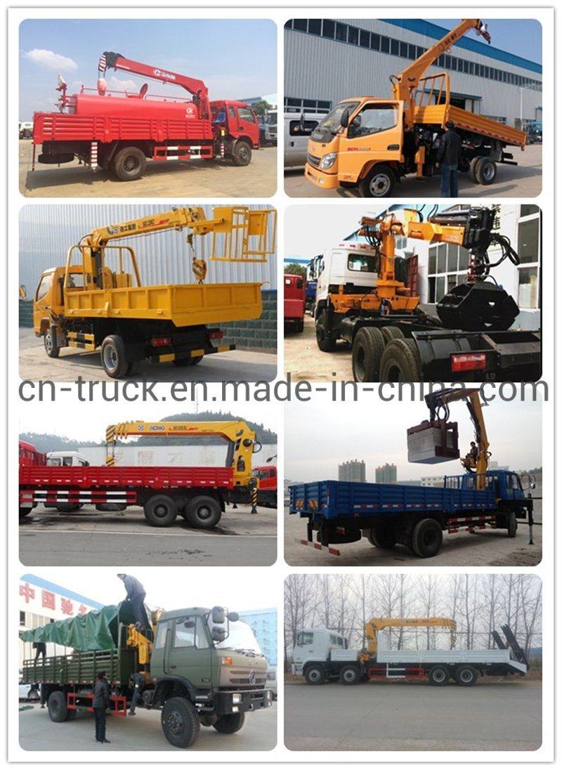 New Made DFAC 5ton 6ton 8ton 10ton Knuckle Crane Drop Side Truck with Boom