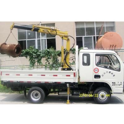 Hydraulic Folding Arm Mini 1 Ton Truck Mounted Crane