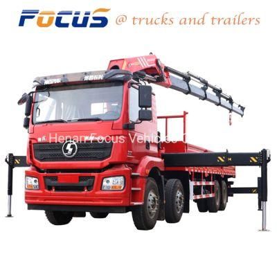12m HOWO Platform Truck Mounted Auto Bucket Crane for Port Container Lifting Work in Philippines