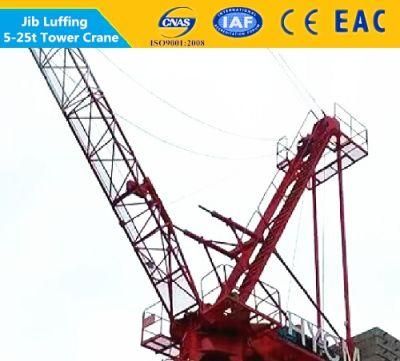 6t/8t Luffing Tower Crane with Site Good Price