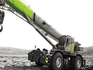 High Load Moment 100ton Rough Terrain Crane Machine Rt100