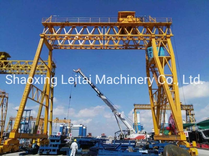 10t Hoist Lifting Equipment Single Girder Gantry Crane in Factory Yard
