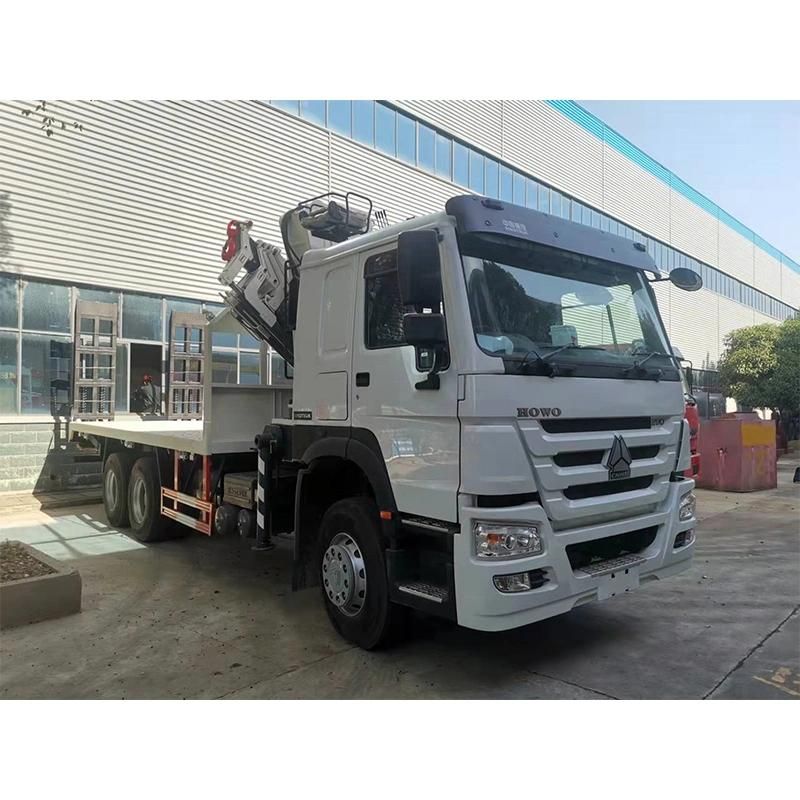 HOWO 10t Knuckle Boom Crane Hydraulic Ladder for Cargo Truck