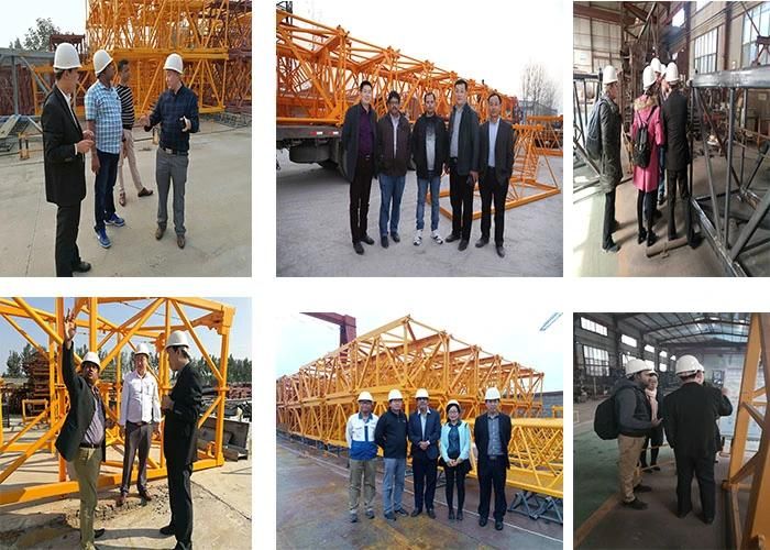 Qtz125 China Hydraulic Tower Crane Construction Equipment