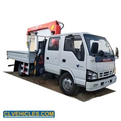 Isuzu Npr 3.2tons Stright Arm Truck with Crane Mobile Truck Crane