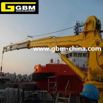 Gbm Hydraulic Telescopic Straight Boom Marine Crane