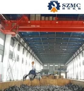 Qz Double Girder Grab Overhead Bridge Crane with Electric Hoist 5 ~20t for Warehouse, Workshop Using Hot Sale in South America