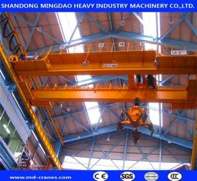 Qdz Model Double Girder Grab Bucket 2t Overhead Bridge Crane