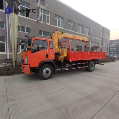 Truck with Crane/ Crane Mounted Truck Mini HOWO Truck with Crane/ Industrial Hydraulic Crane