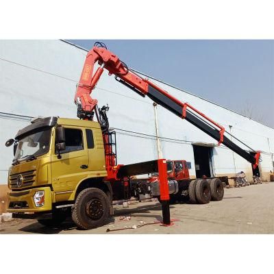 12 Ton Knuckle Boom Lift Crane Truck for Sale
