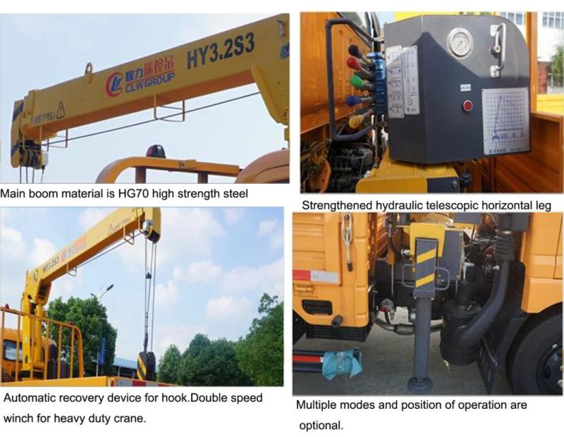 Isuzu 4*2 3 Ton Loader Folding Crane Truck