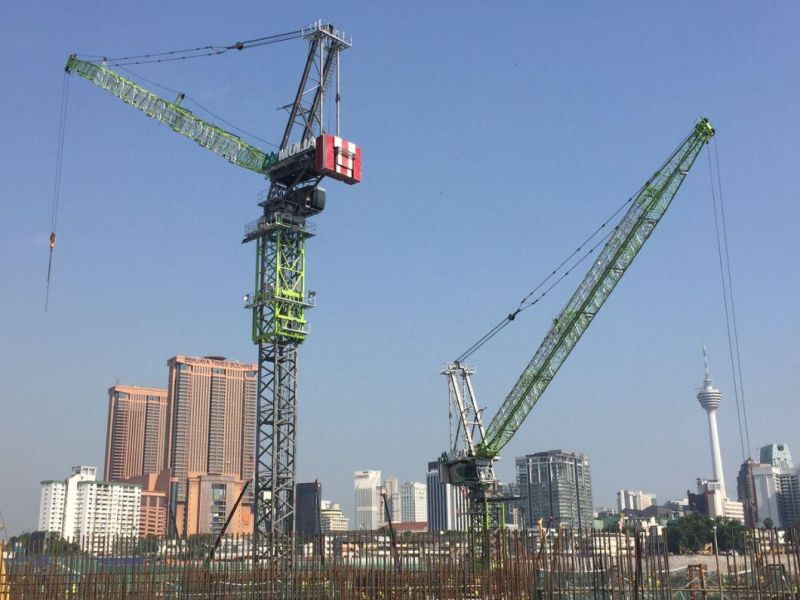 L400-25 Zoomlion Construction Machinery Used Luffing Jib Tower Crane