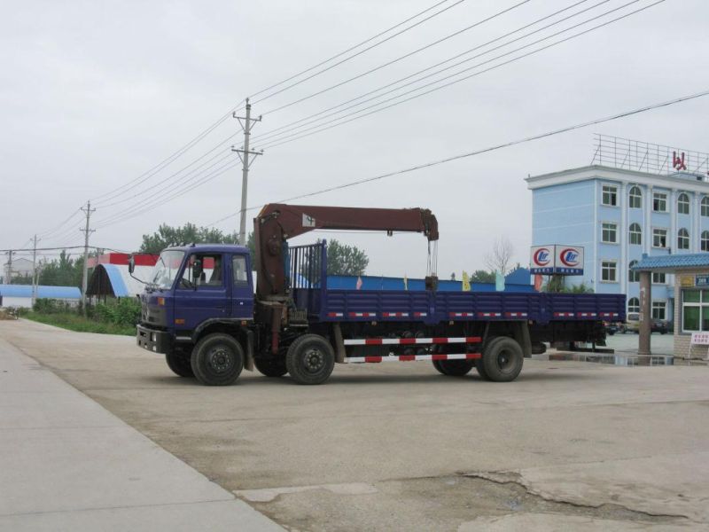 China Flatbed Truck with Crane 4 Ton 5 Ton 6 Ton 8 Ton 10 Ton 12 Ton 16 Ton Truck Mounted Crane Hiab Palfinger Telescopic Boom Knuckle Boom Mini Crane Truck