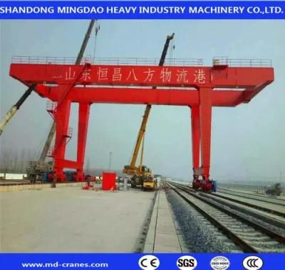 Port Lifting Container Cranes 40t Rubber Tyre Gantry Cranes Straddle Carrier