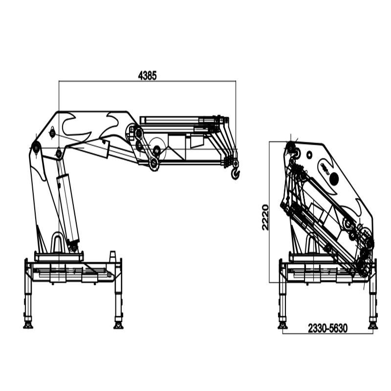 Crane Manufacturer folding Boom 10 Tons Hoist Truck Mounted Crane