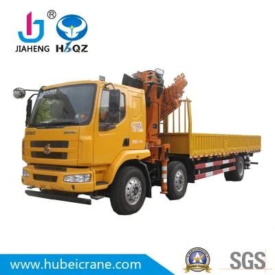 HBQZ SQ400ZB5 20ton knuckle Boom Truck Mounted Crane for dump truck