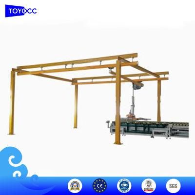 Widely Used for Glass Production Line Pillar Standing Jib Crane Vacuum Lifter Glass Lifting Cantilever System