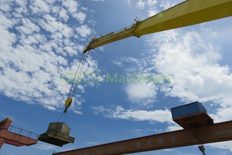 3ton 40m Telescopic Boom Crane Installed on The Ship Deck