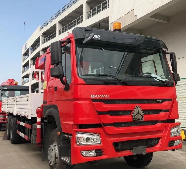Sinotruk HOWO 6X4 371HP 16t Truck Mounted Knuckle Boom Crane