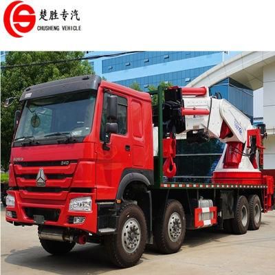 HOWO 8X4 Cargo Truck Mounted with 160t Crane