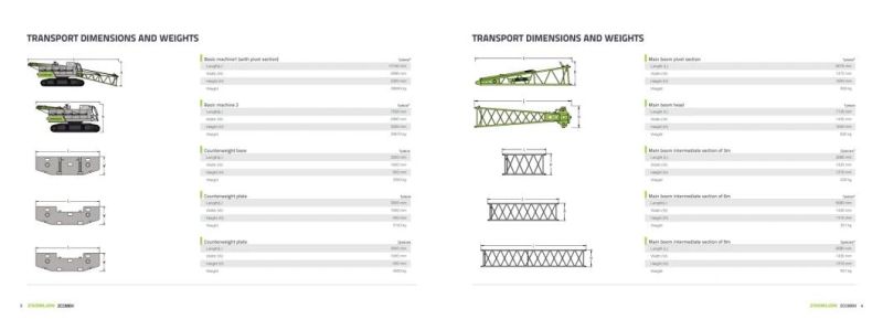 Zoomlion Zcc600V New Product 60 T Crawler Crane with Lattice Boom