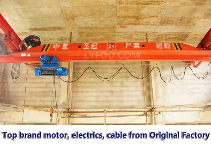 1-2 Ton Capacity Single Girder Electric Crane China Manufacture