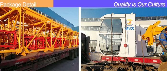 Ce ISO Good Quality for 6ton Qtz80 60m Boom Construction Tower Crane