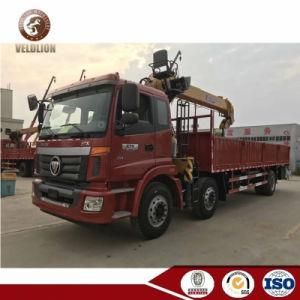 Foton Auman 6X2 10tons 12tons Telescopic Straight Boom Crane Truck with Working Chair