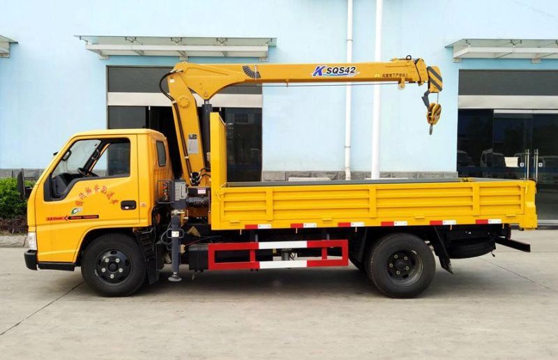 China Jmc Truck Crane 2ton/3.2tons Construction Machine Boom Crane Truck Service Truck Crane