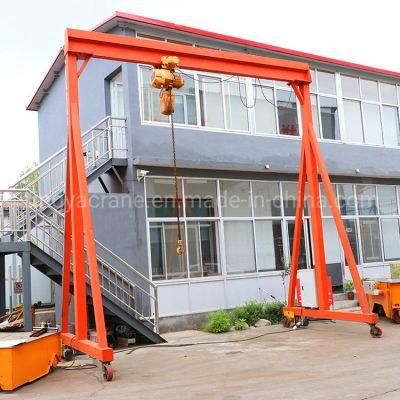 Adjustable Simple Frame 1ton 3ton Portable Gantry Crane