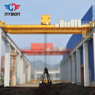 Qz Model Double Girder Grab Bucket Overhead Travelling Bridge Crane