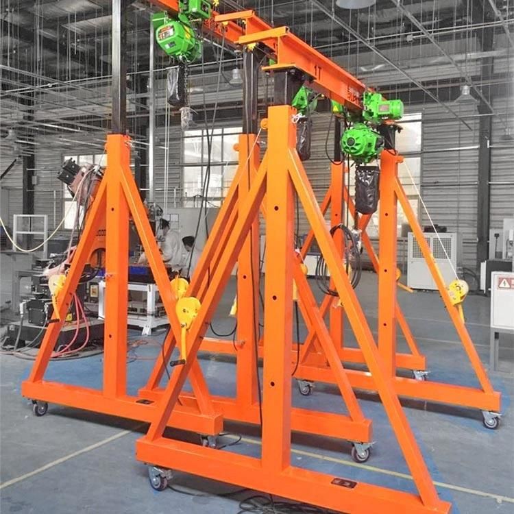 Height Adjustable Mobile Gantry Crane by Winches