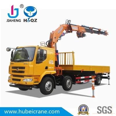 HBQZ Crane Manufacturer 20 Tons Knuckle Boom Truck Mounted Crane SQ400ZB6 For Construction